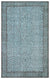 Retro Design Stone Blue Over Dyed Vintage Rug 6'2'' x 9'8'' ft 189 x 294 cm