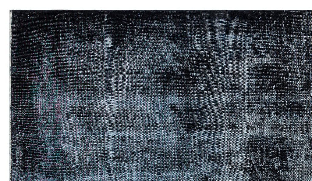 Black Over Dyed Vintage Rug 4'12'' x 8'8'' ft 152 x 265 cm