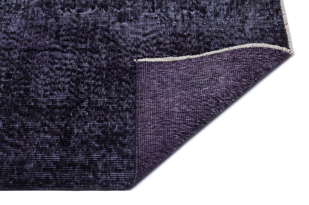 Gray Over Dyed Vintage Rug 5'5'' x 8'10'' ft 164 x 270 cm