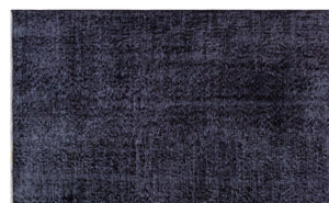 Gray Over Dyed Vintage Rug 5'5'' x 8'10'' ft 164 x 270 cm