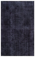 Gray Over Dyed Vintage Rug 5'5'' x 8'10'' ft 164 x 270 cm