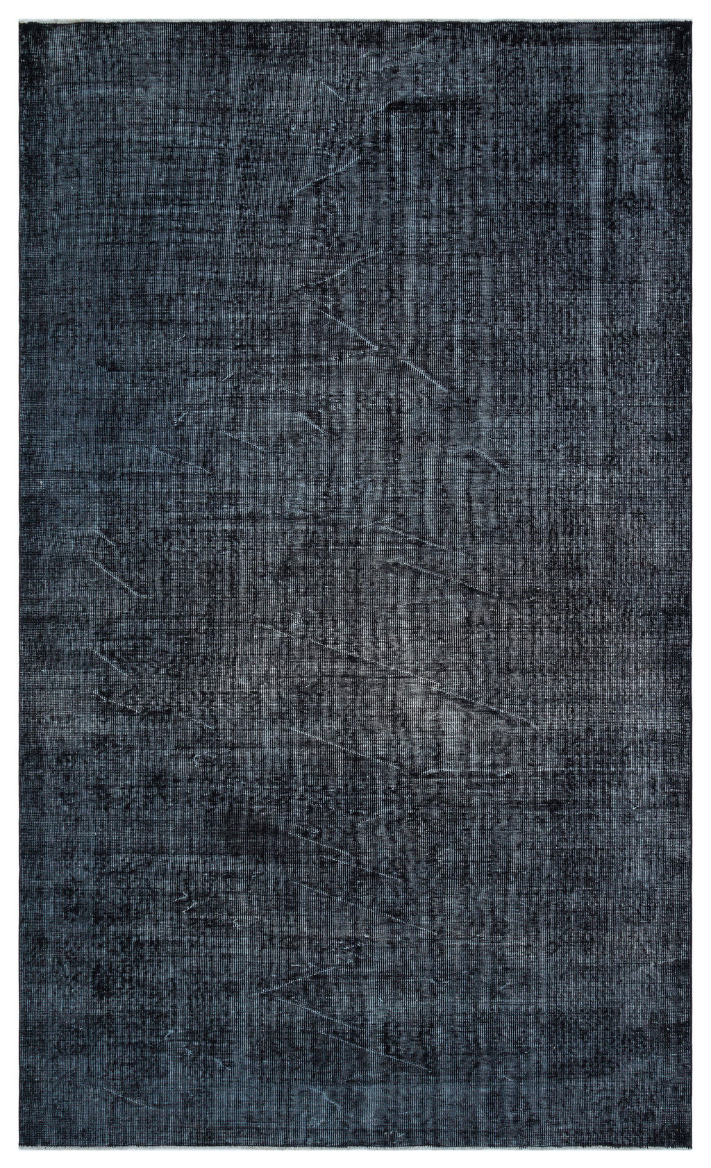 Black Over Dyed Vintage Rug 5'10'' x 9'9'' ft 177 x 296 cm