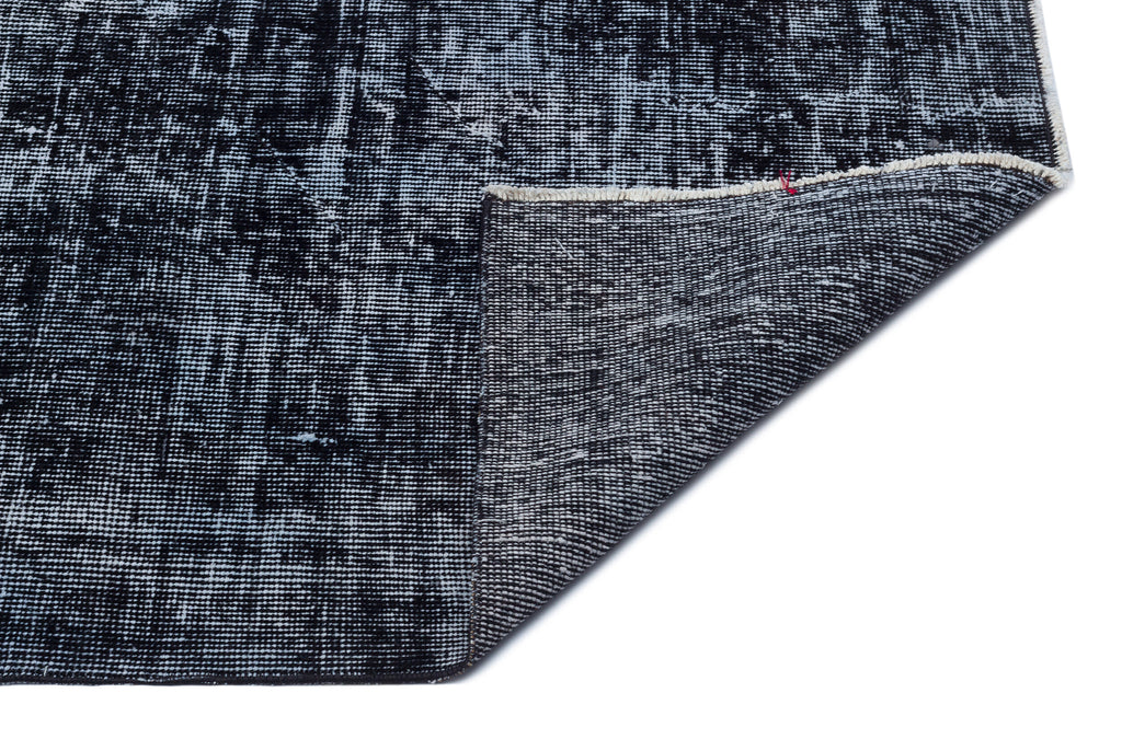 Black Over Dyed Vintage Rug 6'9'' x 10'3'' ft 205 x 312 cm