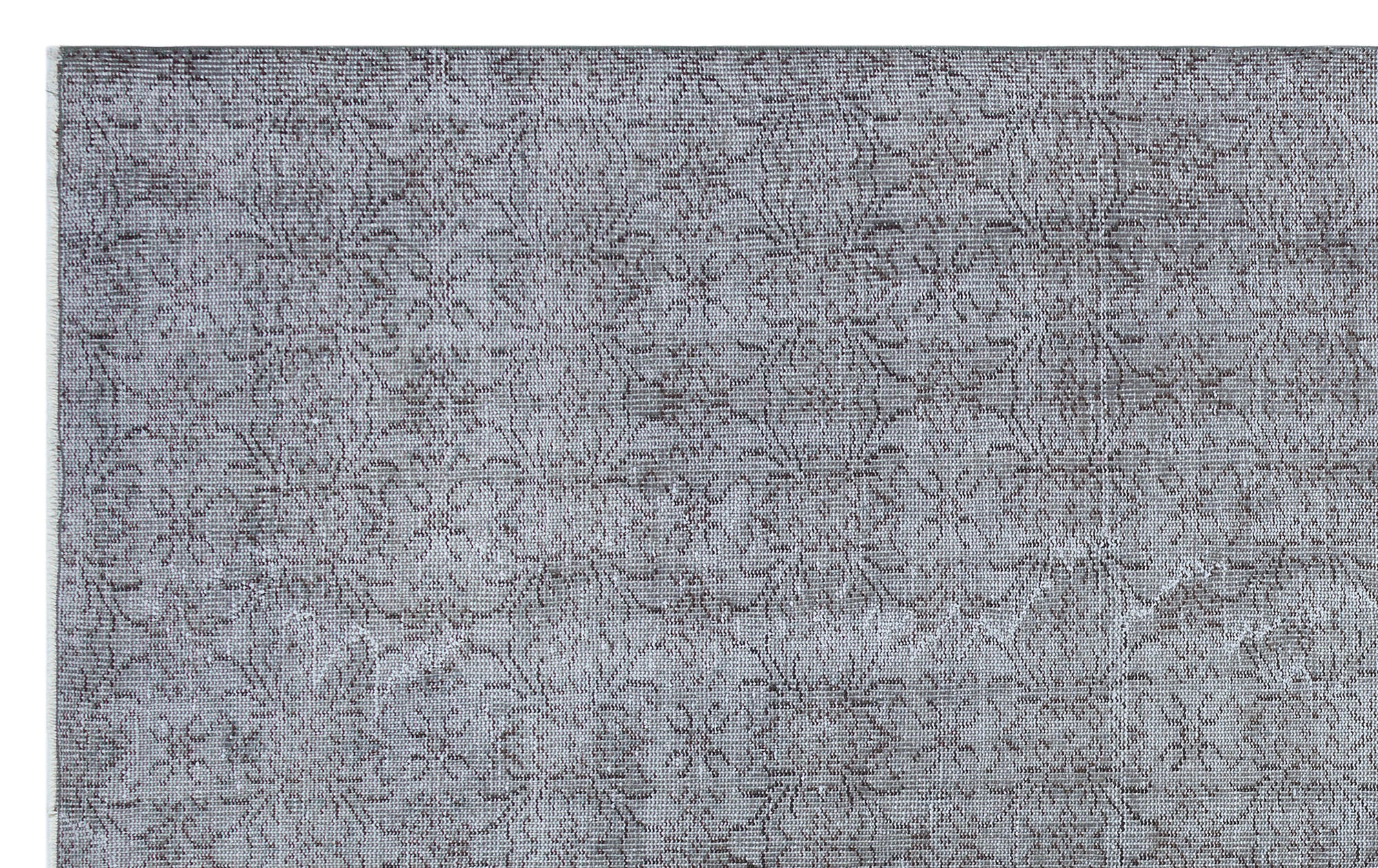 Gray Over Dyed Rug | Plain Rug | Turkish Rug | Hand Weaving Rug  | Bedroom Rug | Wool Rug | Vintage Rug | Tumbled Rug  | Naturel Rug | Boho Rug I 5'10'' x 9'4'' ft 177 x 285 cm