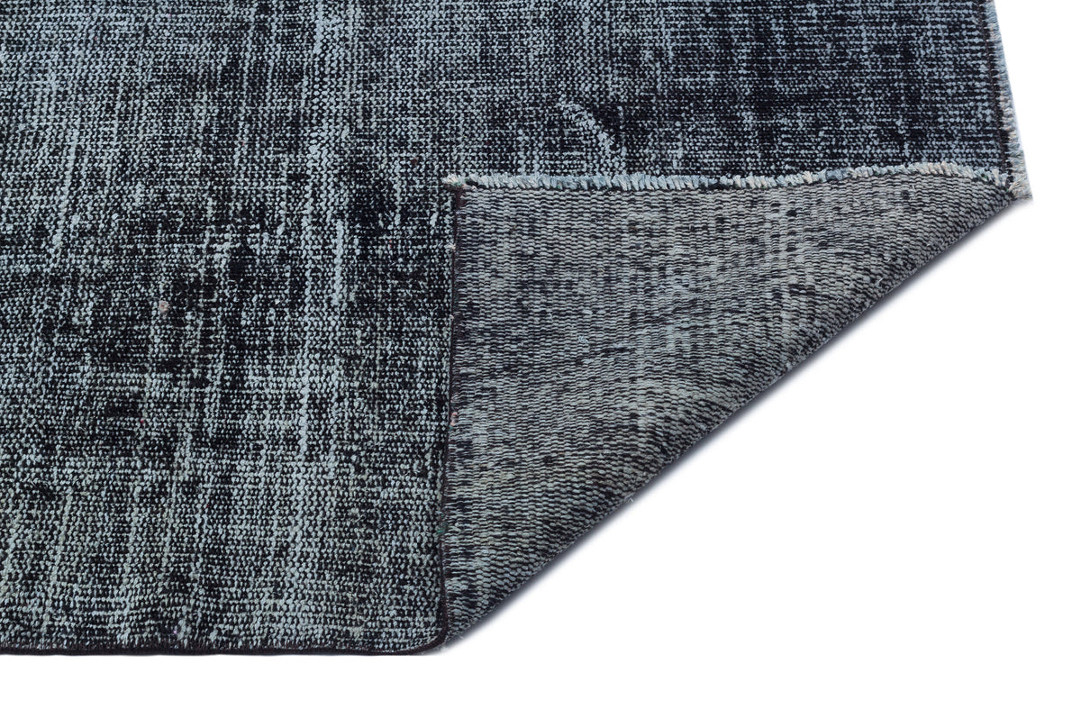 Gray Over Dyed Vintage Rug 6&#39;2&#39;&#39; x 9&#39;6&#39;&#39; ft 187 x 290 cm