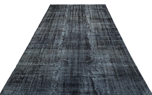 Gray Over Dyed Vintage Rug 6'2'' x 9'6'' ft 187 x 290 cm