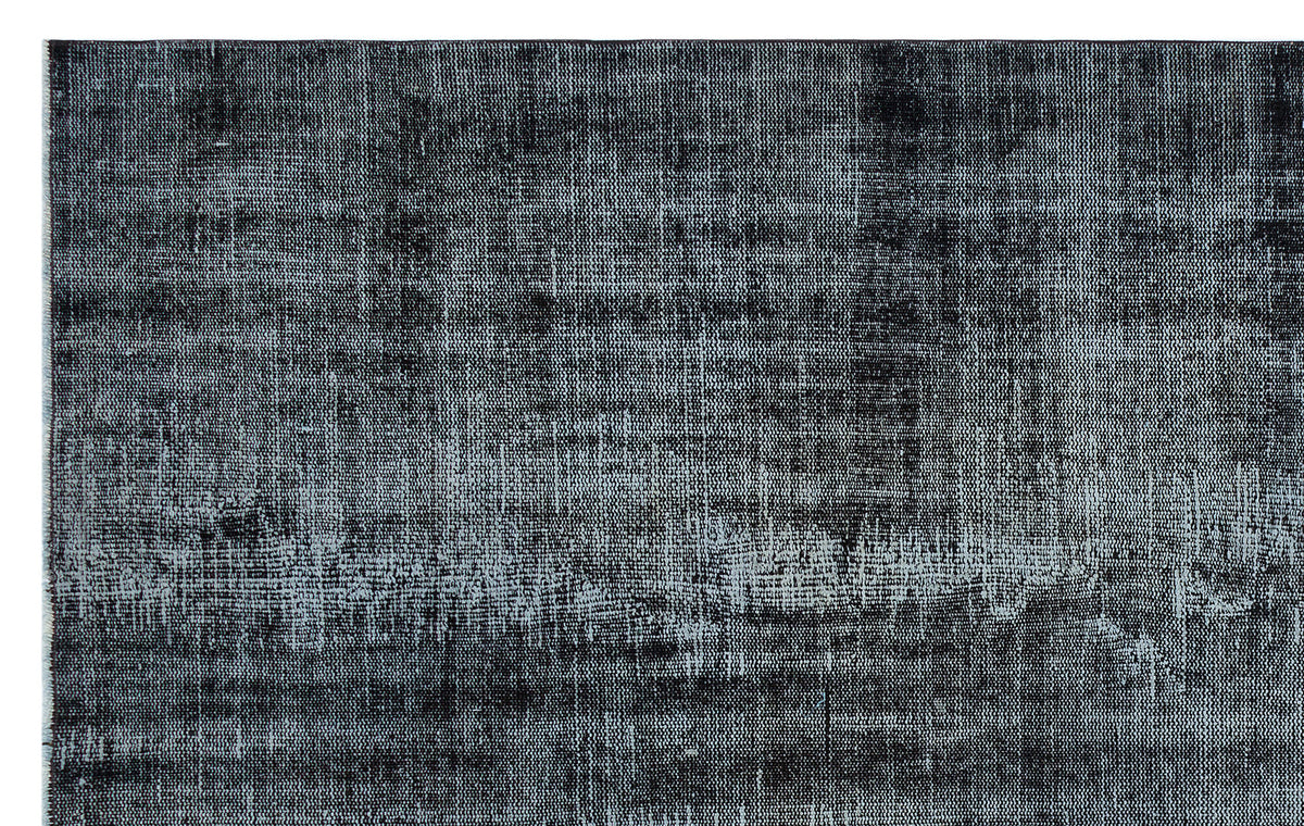 Gray Over Dyed Vintage Rug 6&#39;2&#39;&#39; x 9&#39;6&#39;&#39; ft 187 x 290 cm