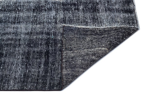 Gray Over Dyed Vintage Rug 5'10'' x 8'8'' ft 179 x 264 cm