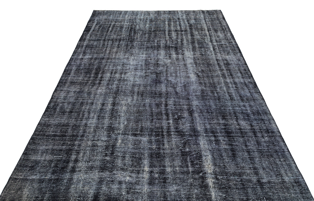 Gray Over Dyed Vintage Rug 5&#39;10&#39;&#39; x 8&#39;8&#39;&#39; ft 179 x 264 cm