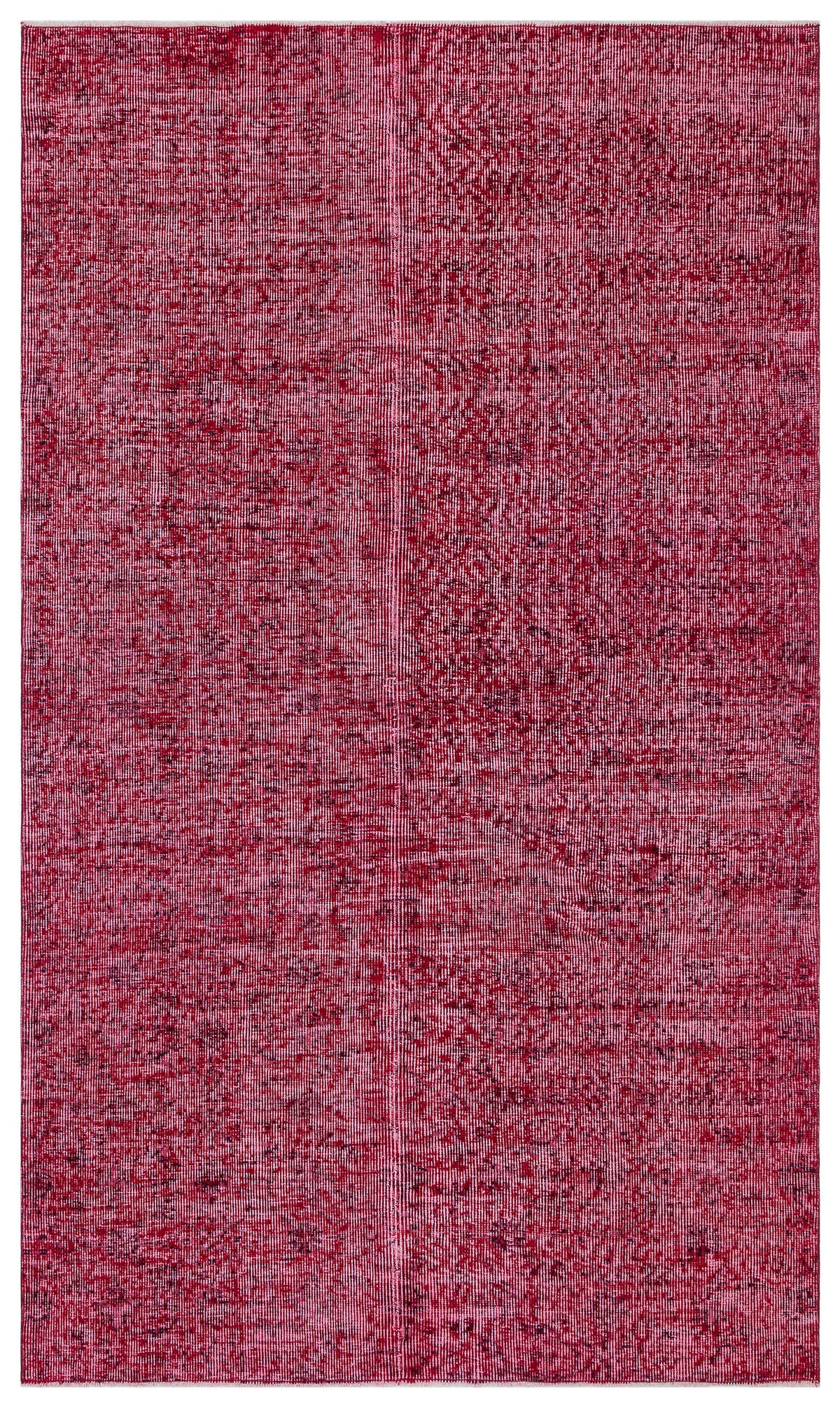 Red Over Dyed Vintage Rug 4&#39;9&#39;&#39; x 8&#39;3&#39;&#39; ft 146 x 252 cm