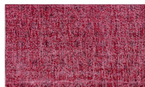 Red Over Dyed Vintage Rug 4'9'' x 8'3'' ft 146 x 252 cm