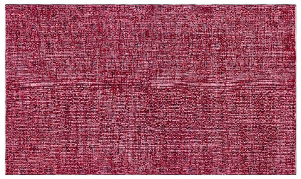 Red Over Dyed Vintage Rug 4'9'' x 8'3'' ft 146 x 252 cm