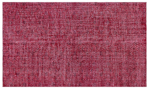 Red Over Dyed Vintage Rug 4'9'' x 8'3'' ft 146 x 252 cm