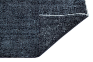 Black Over Dyed Vintage Rug 6'8'' x 10'1'' ft 203 x 308 cm