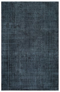 Black Over Dyed Vintage Rug 6'8'' x 10'1'' ft 203 x 308 cm