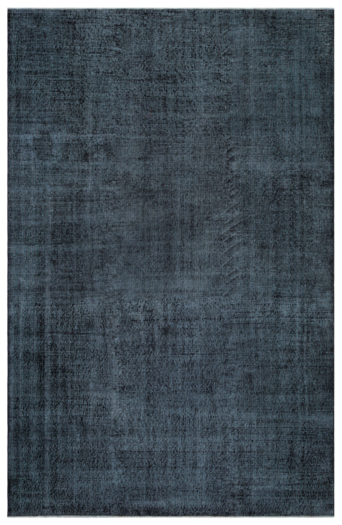 Black Over Dyed Vintage Rug 6&#39;8&#39;&#39; x 10&#39;1&#39;&#39; ft 203 x 308 cm