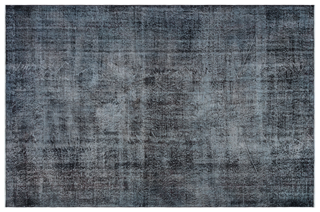 Gray Over Dyed Vintage Rug 5'10'' x 8'10'' ft 178 x 268 cm