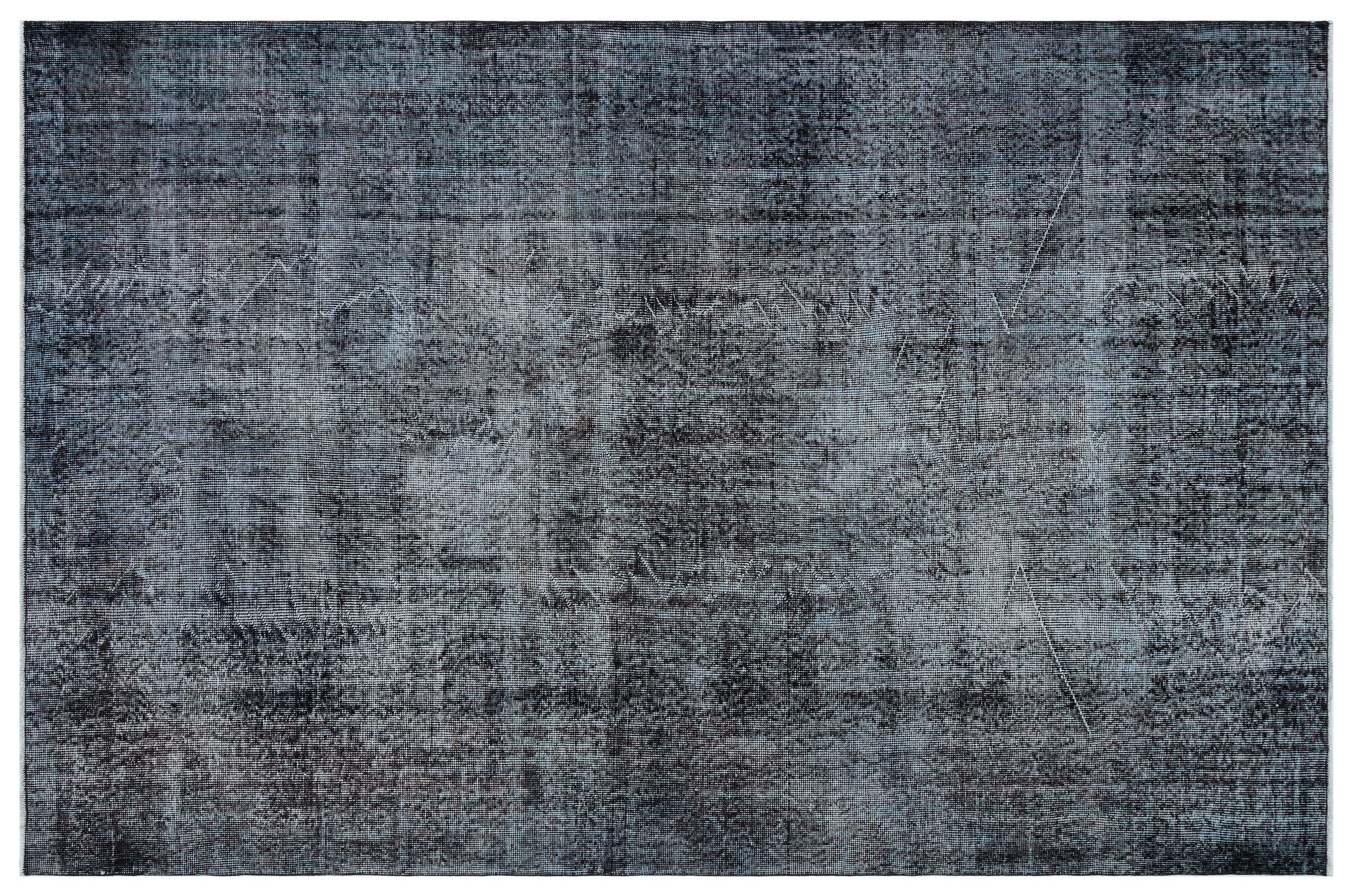 Gray Over Dyed Vintage Rug 5'10'' x 8'10'' ft 178 x 268 cm