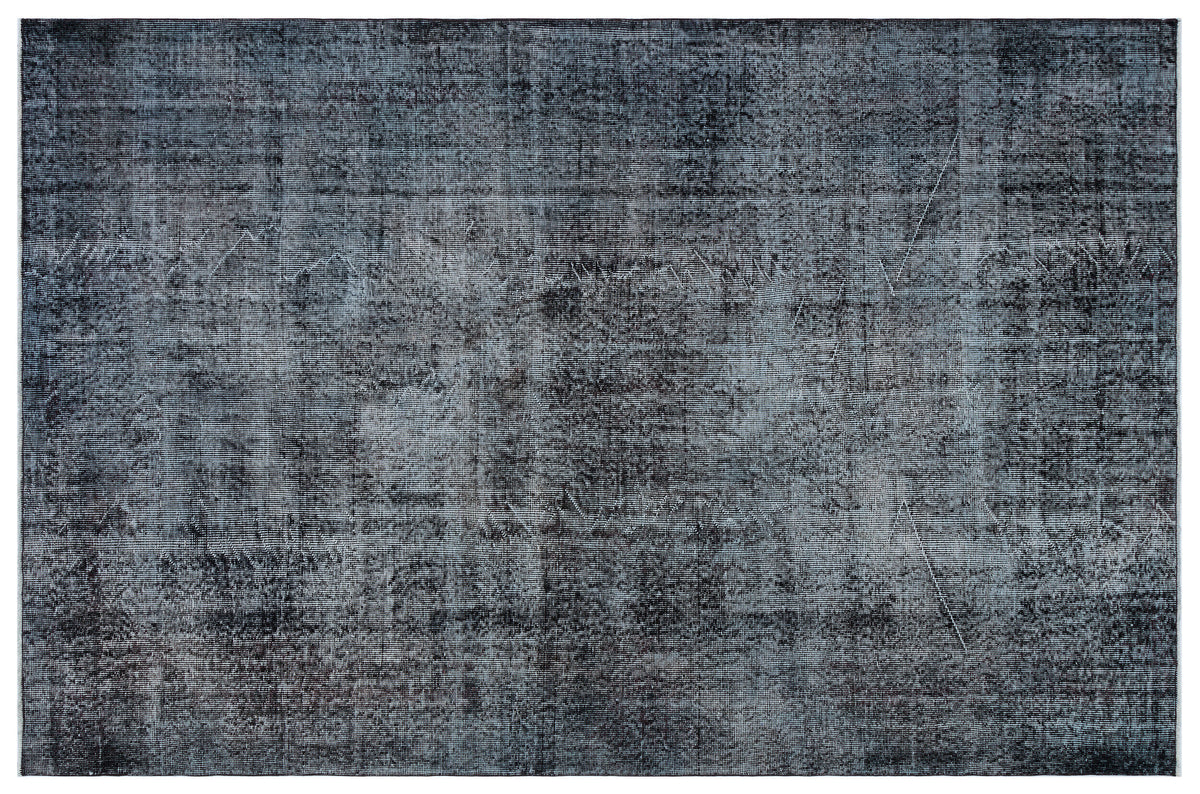 Gray Over Dyed Vintage Rug 5&#39;10&#39;&#39; x 8&#39;10&#39;&#39; ft 178 x 268 cm