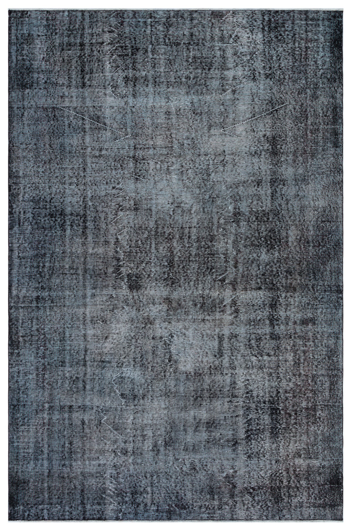 Gray Over Dyed Vintage Rug 5&#39;10&#39;&#39; x 8&#39;10&#39;&#39; ft 178 x 268 cm