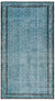 Retro Design Blue Over Dyed Vintage Rug 4'8'' x 8'6'' ft 143 x 260 cm
