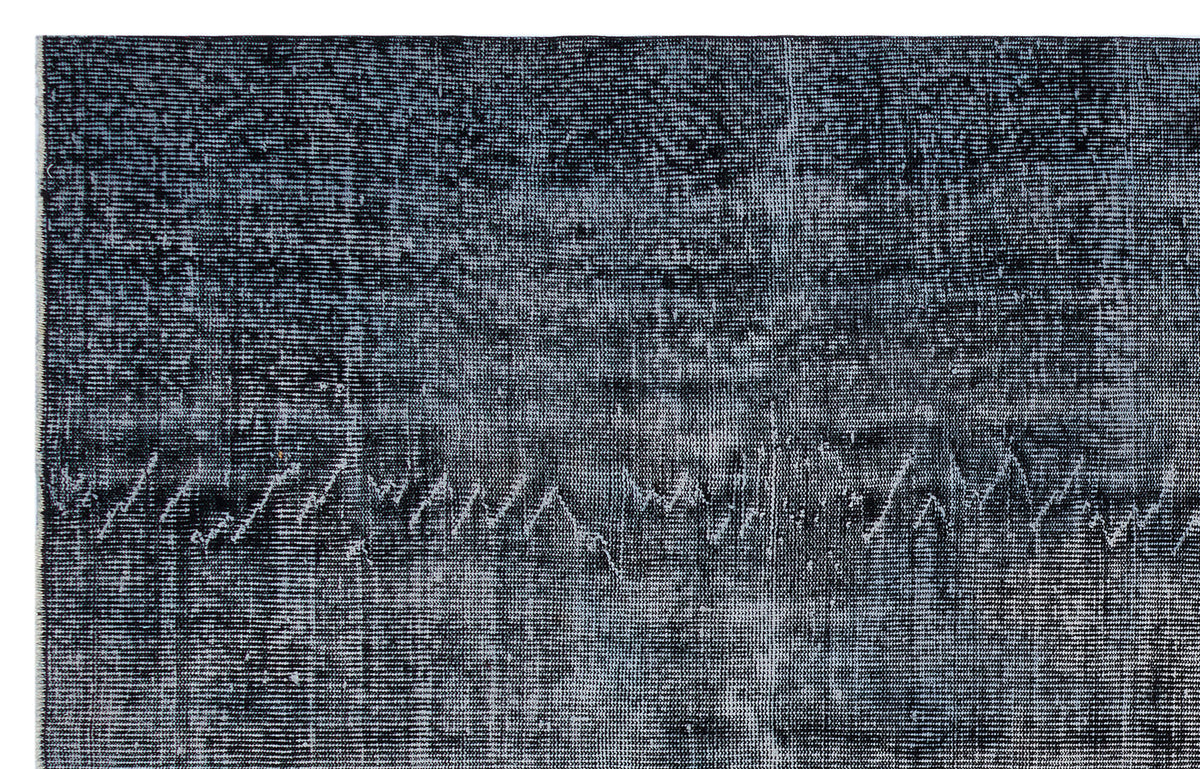 Black Over Dyed Vintage Rug 6&#39;0&#39;&#39; x 9&#39;4&#39;&#39; ft 184 x 285 cm