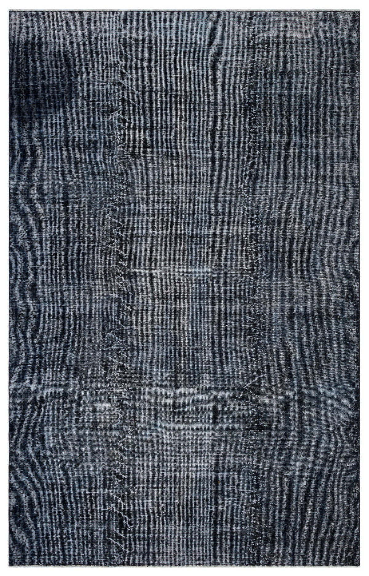 Black Over Dyed Vintage Rug 6&#39;0&#39;&#39; x 9&#39;4&#39;&#39; ft 184 x 285 cm