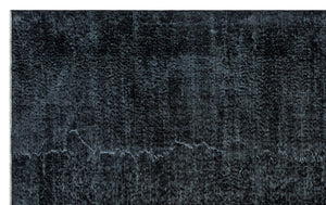 Black Over Dyed Vintage Rug 5'9'' x 9'3'' ft 175 x 283 cm