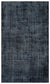 Black Over Dyed Vintage Rug 5'4'' x 9'2'' ft 162 x 279 cm