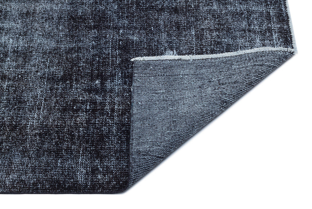 Black Over Dyed Vintage Rug 5'8'' x 8'8'' ft 173 x 264 cm
