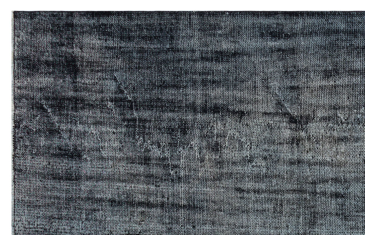 Black Over Dyed Vintage Rug 6&#39;0&#39;&#39; x 9&#39;5&#39;&#39; ft 184 x 286 cm