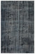 Black Over Dyed Vintage Rug 6'0'' x 9'5'' ft 184 x 286 cm
