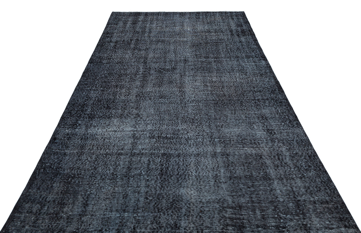 Gray Over Dyed Vintage Rug 5&#39;11&#39;&#39; x 9&#39;4&#39;&#39; ft 180 x 284 cm