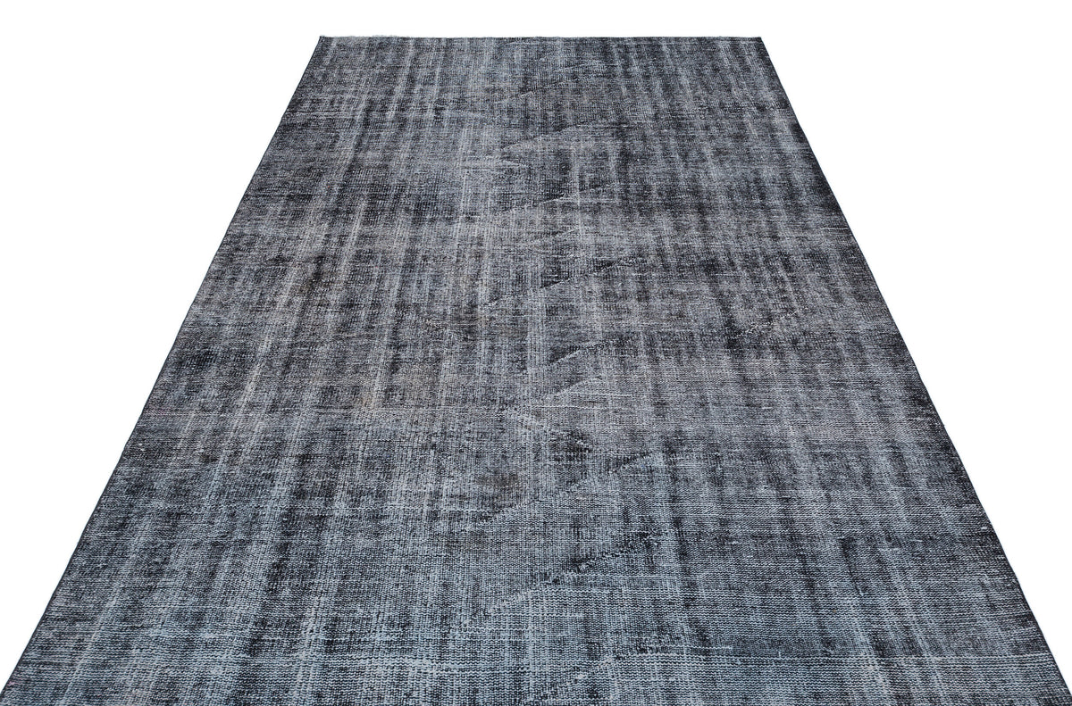 Gray Over Dyed Vintage Rug 5&#39;9&#39;&#39; x 8&#39;8&#39;&#39; ft 175 x 265 cm