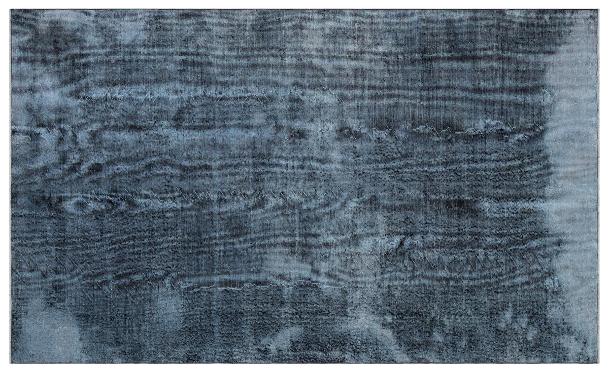 Gray Over Dyed Vintage Rug 5&#39;11&#39;&#39; x 9&#39;10&#39;&#39; ft 180 x 300 cm