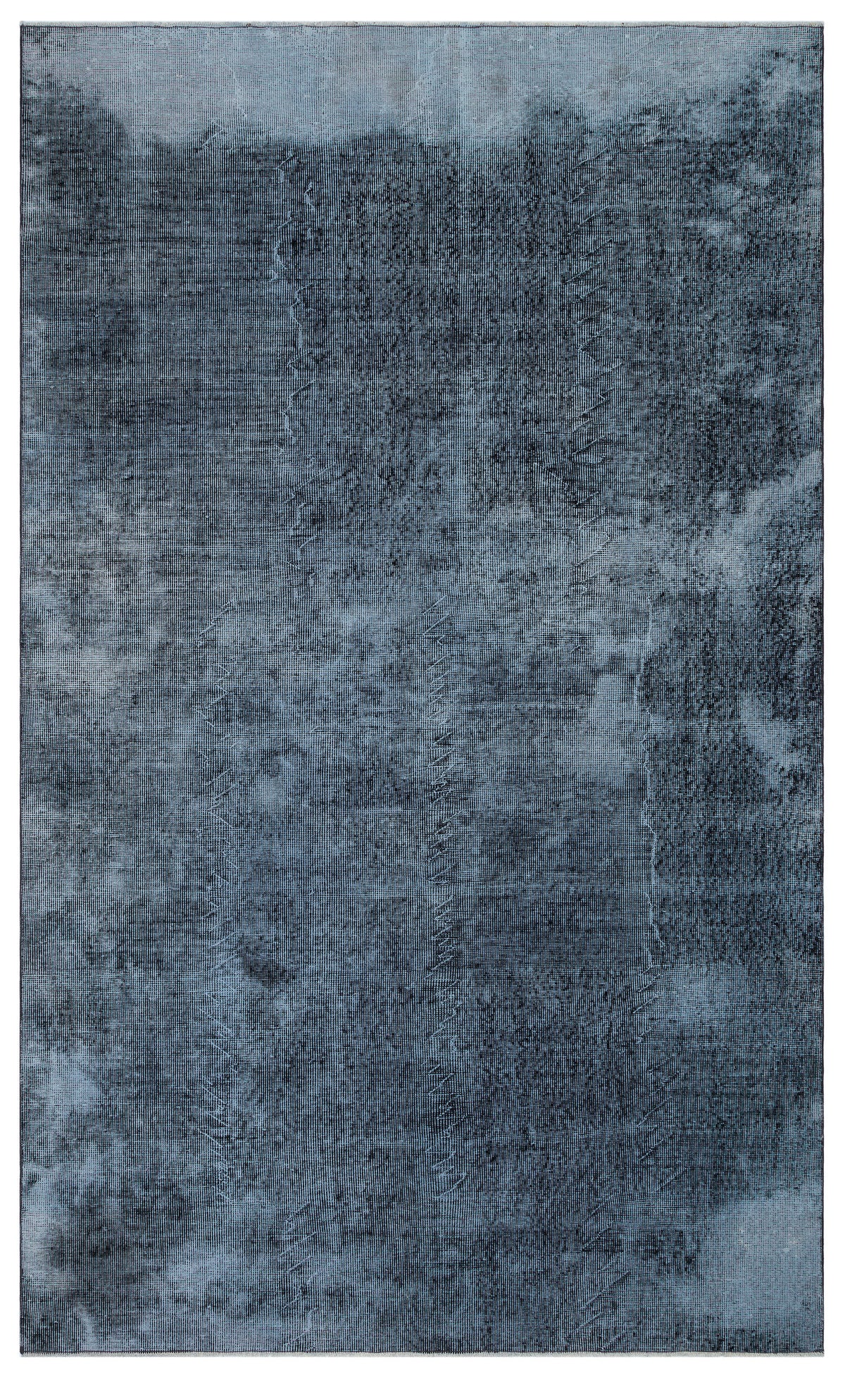 Gray Over Dyed Vintage Rug 5&#39;11&#39;&#39; x 9&#39;10&#39;&#39; ft 180 x 300 cm