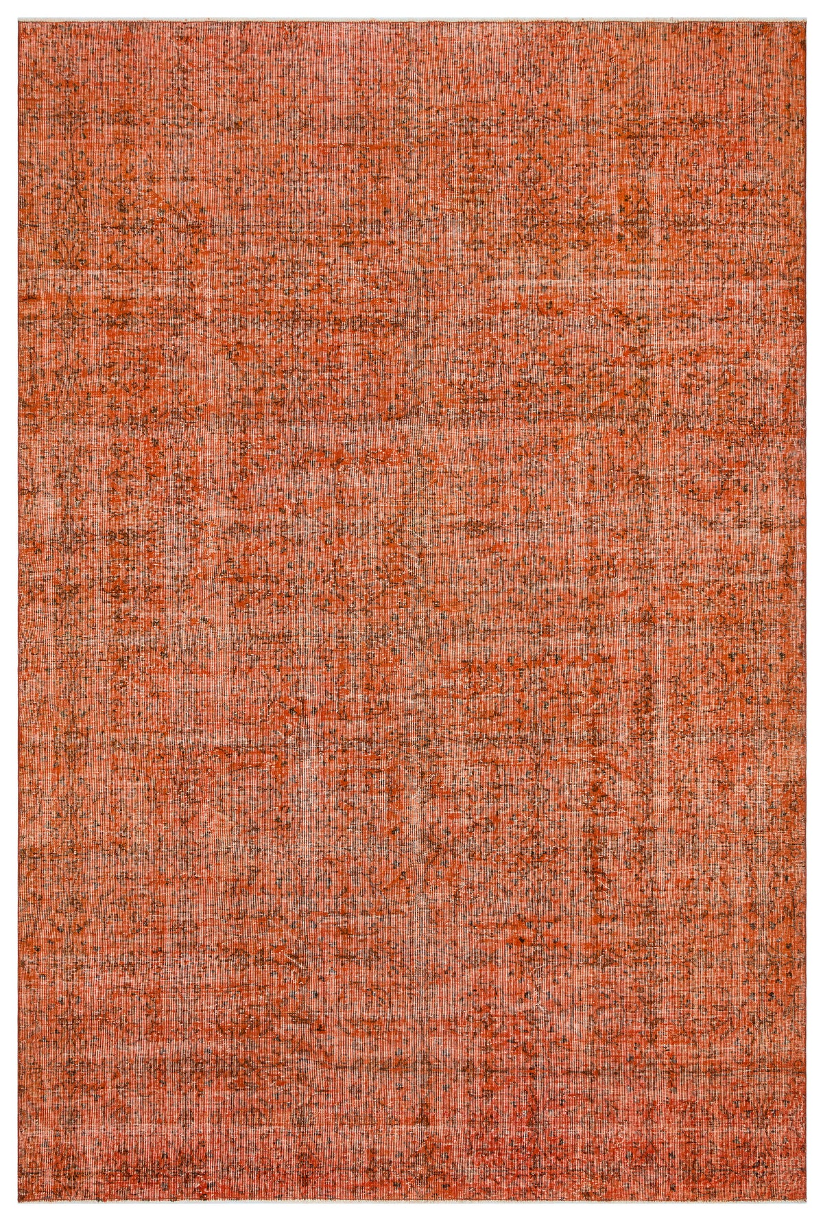 Orange Over Dyed Vintage Rug 7&#39;0&#39;&#39; x 10&#39;6&#39;&#39; ft 214 x 319 cm