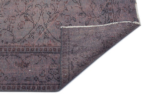 Gray Over Dyed Vintage Rug 6'0'' x 9'2'' ft 184 x 280 cm