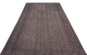 Gray Over Dyed Vintage Rug 6'0'' x 9'2'' ft 184 x 280 cm