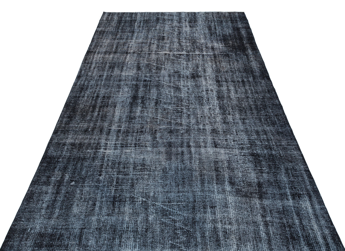 Gray Over Dyed Vintage Rug 5&#39;1&#39;&#39; x 8&#39;4&#39;&#39; ft 155 x 253 cm