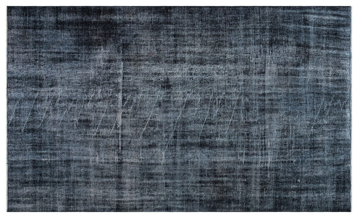 Gray Over Dyed Vintage Rug 5&#39;1&#39;&#39; x 8&#39;4&#39;&#39; ft 155 x 253 cm