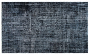 Gray Over Dyed Vintage Rug 5'1'' x 8'4'' ft 155 x 253 cm