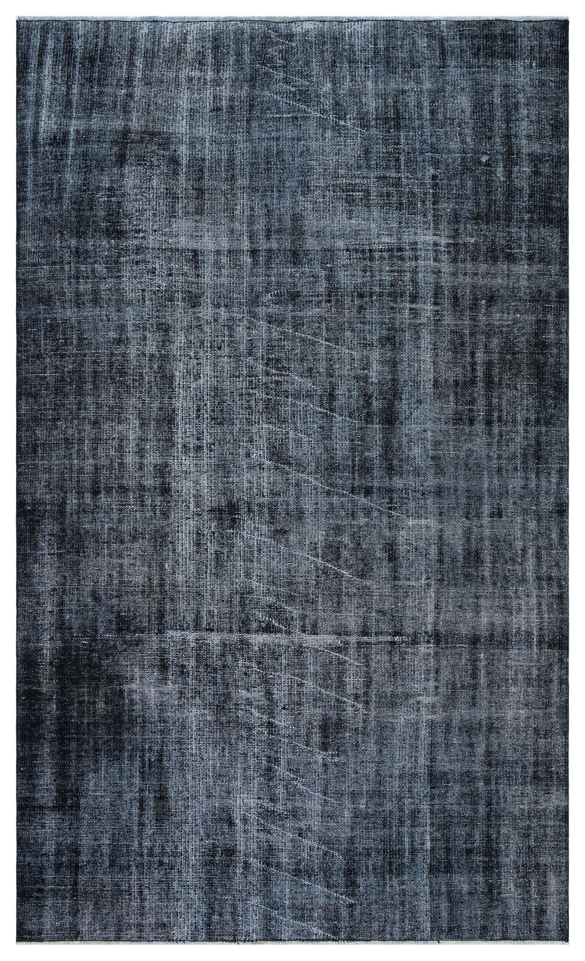 Gray Over Dyed Vintage Rug 5&#39;1&#39;&#39; x 8&#39;4&#39;&#39; ft 155 x 253 cm