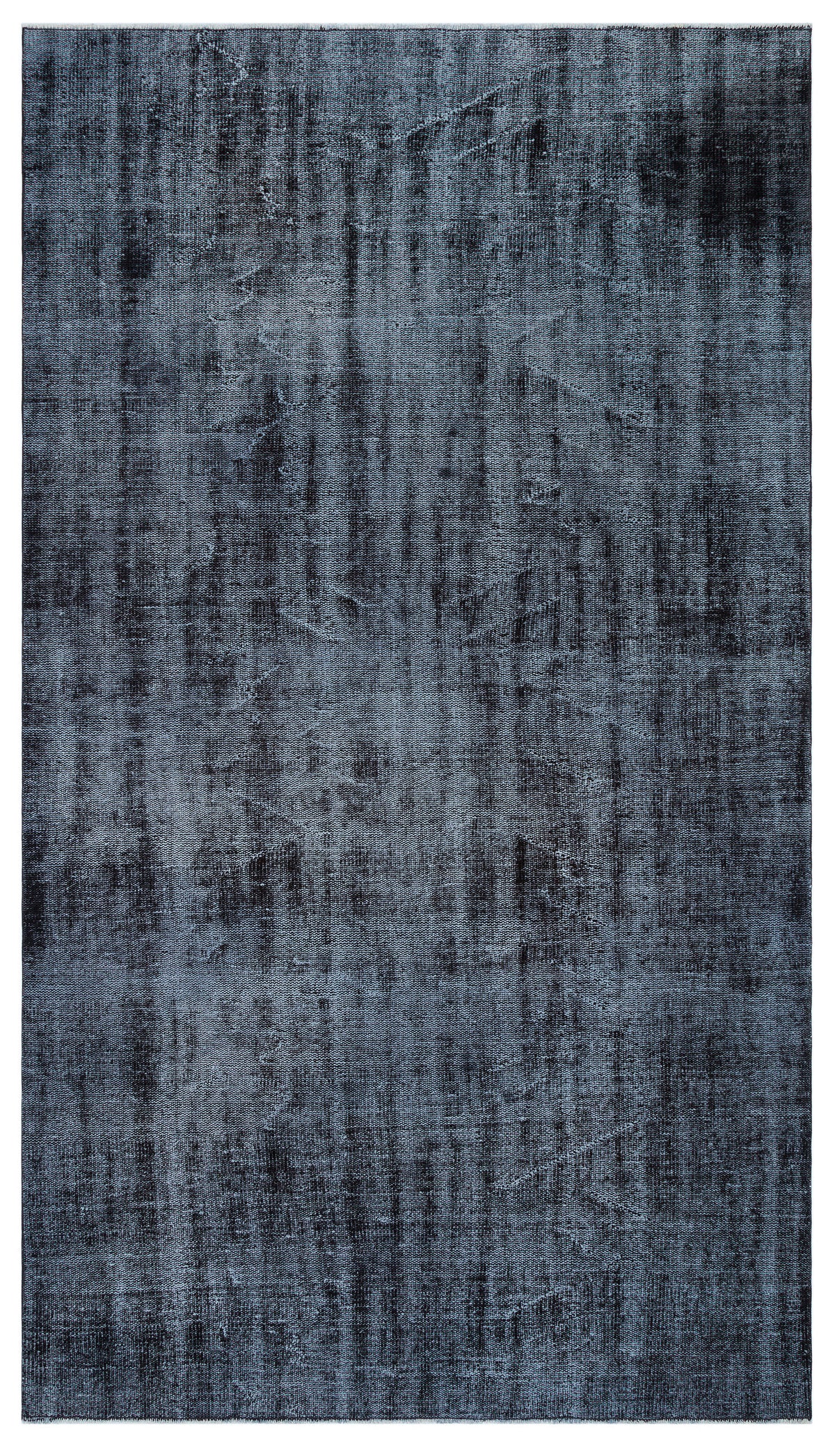 Gray Over Dyed Vintage Rug 5&#39;1&#39;&#39; x 9&#39;3&#39;&#39; ft 155 x 281 cm