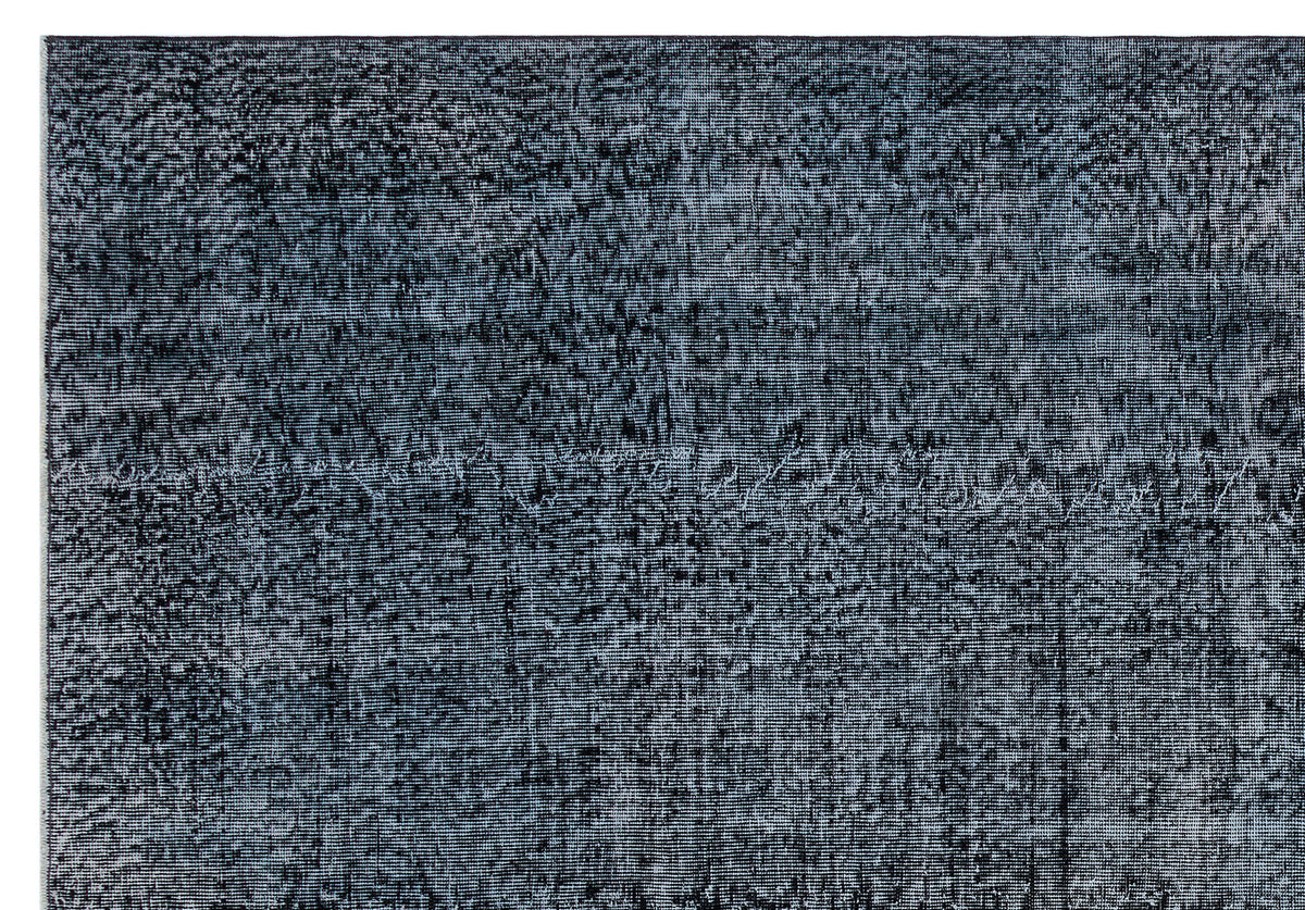 Gray Over Dyed Vintage Rug 7&#39;0&#39;&#39; x 10&#39;2&#39;&#39; ft 214 x 310 cm