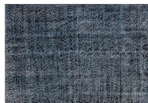 Gray Over Dyed Vintage Rug 7'0'' x 10'2'' ft 214 x 310 cm