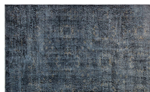 Gray Over Dyed Rug | Plain Rug | Turkish Rug | Hand Weaving Rug  | Bedroom Rug | Wool Rug | Vintage Rug | Tumbled Rug  | Naturel Rug | Boho Rug I 5'11'' x 9'9'' ft 180 x 297 cm