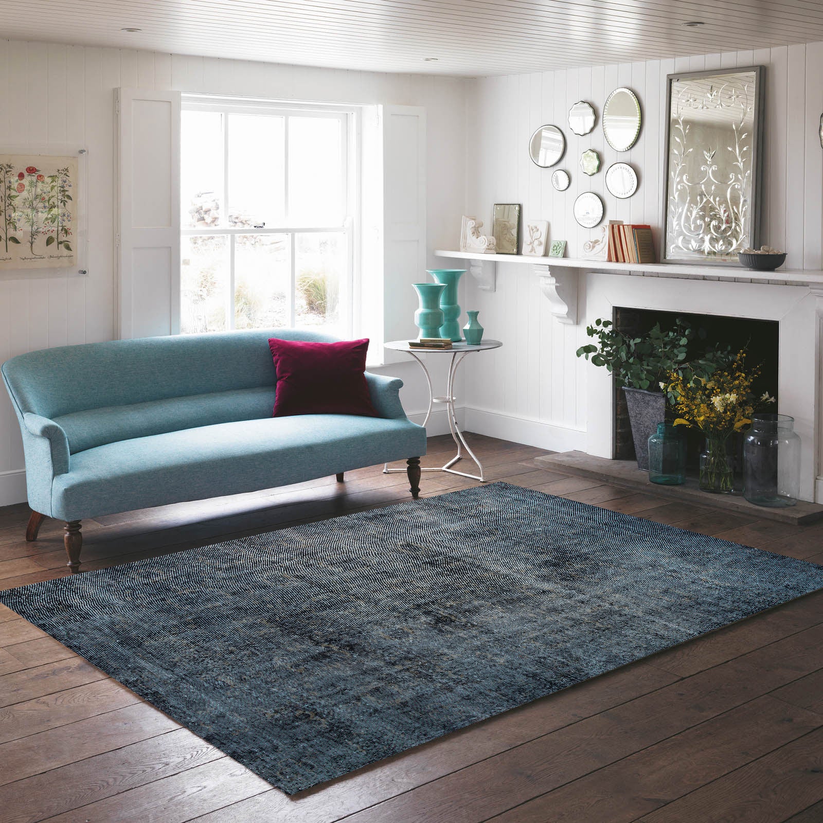 Gray Over Dyed Rug | Plain Rug | Turkish Rug | Hand Weaving Rug  | Bedroom Rug | Wool Rug | Vintage Rug | Tumbled Rug  | Naturel Rug | Boho Rug I 5'11'' x 9'9'' ft 180 x 297 cm