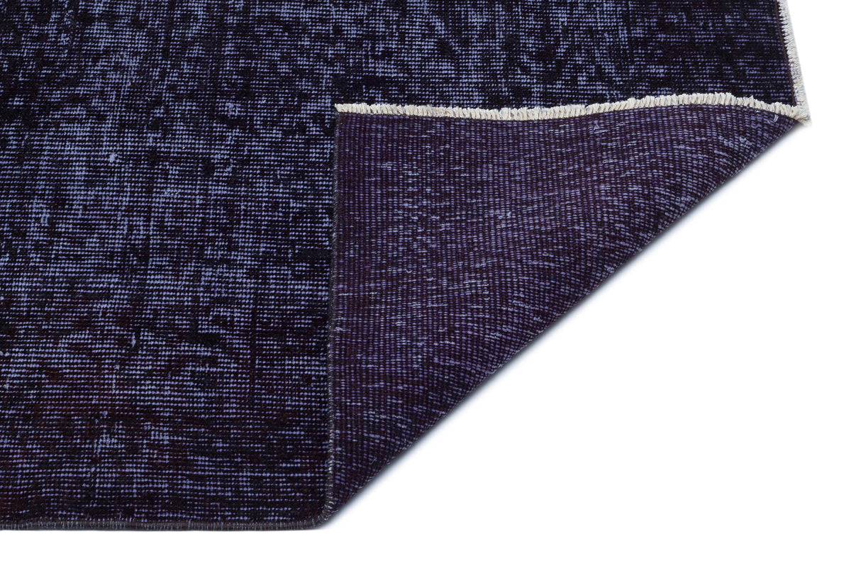 Black Over Dyed Vintage Rug 5&#39;7&#39;&#39; x 9&#39;1&#39;&#39; ft 170 x 278 cm