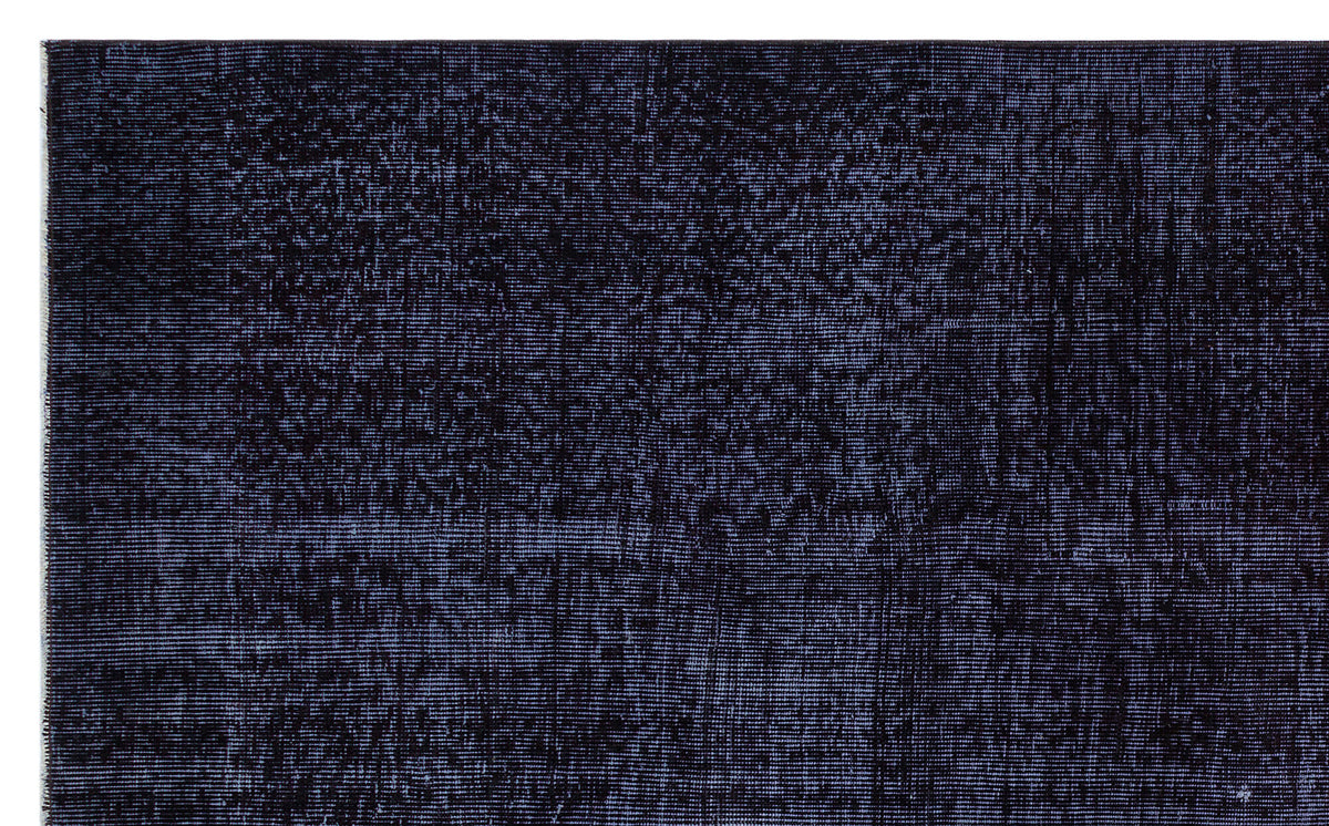 Black Over Dyed Vintage Rug 5&#39;7&#39;&#39; x 9&#39;1&#39;&#39; ft 170 x 278 cm
